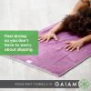 imageGaiam Yoga Mat Towel Microfiber MatSized Yoga Towel for Hot YogaHeron Lilac