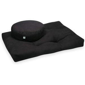 imageGaiam Meditation Cushion Zabuton Yoga Pillow Black Meditation Cushion Zafu Yoga Pillow Black