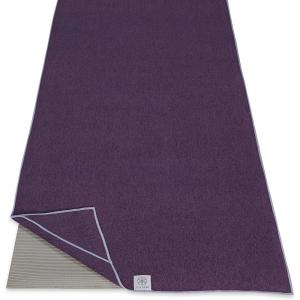 imageGaiam Stay Put Yoga Towel Mat Fits Over Standard  Size  68quotL x 24quotW LakeSloe