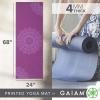 imageGaiam Print Yoga Mat Non Slip Exercise ampamp Fitness Mat for All Types of Yoga Pilates ampamp Floor ExercisesPurple Medallion