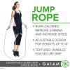 imageGaiam Essentials Jump Rope  9ft Adjustable Tangle Free Vinyl Skipping Cable Jumping Rope  SureGrip Textured Handles