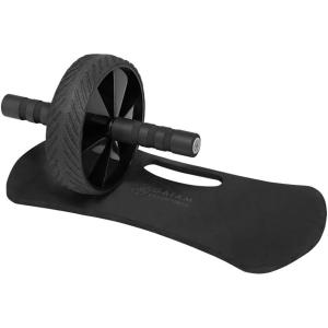 imageGaiam Essentials Ab Roller Wheel  Knee Pad Abs Exercise Equipment Trainer with Comfort Grip Handles ampamp Large Non Skid Wheel Black