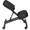 imageGaiam Ergonomic Kneeling Chair  Adjustable Office Chair with Padded Cushions  Home Office Chair for Improving Posture and Core Alignment  Includes EasyGlide Lockable Caster Wheels