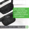 imageGaiam Fanny Pack Running Belt Bag  Out ampamp About Waist Pack Cell Phone Holder Exercise Gym Slim Zipper Workout Pouch Jogging Bag Multi Pocket Adjustable Walking Runner Accessories WomenRose