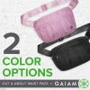 imageGaiam Fanny Pack Running Belt Bag  Out ampamp About Waist Pack Cell Phone Holder Exercise Gym Slim Zipper Workout Pouch Jogging Bag Multi Pocket Adjustable Walking Runner Accessories WomenBlack