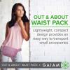 imageGaiam Fanny Pack Running Belt Bag  Out ampamp About Waist Pack Cell Phone Holder Exercise Gym Slim Zipper Workout Pouch Jogging Bag Multi Pocket Adjustable Walking Runner Accessories WomenBlack