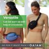 imageGaiam Go for It Waist Pack Adjustable Fanny Pack Crossbody Bags for Women ampamp Men  Waterproof Cross Body Bag with Zippered Pockets Running Belt Bag Ideal for Vacation ampamp TravelDeep Thistle