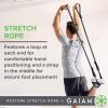 imageGaiam Restore Stretch Strap  Stretching Rope with Foot Strap ampamp Hand Loops for Yoga Pilates ExerciseFitness Physical Therapy Dance Gymnastics Hamstring Stretcher