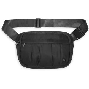 imageGaiam Fanny Pack Running Belt Bag  Out ampamp About Waist Pack Cell Phone Holder Exercise Gym Slim Zipper Workout Pouch Jogging Bag Multi Pocket Adjustable Walking Runner Accessories WomenBlack