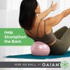 imageGaiam Mini Ab Ball 8 Inch Inflatable AntiBurst Exercise Ball for Core Strength Pilates Yoga and Physical Therapy Includes Inflation Straw Plug ampamp Downloadable Exercise GuideRomance Rose