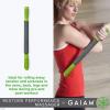 imageGaiam Restore Massage Stick Roller  Dimensions 19quotL Foam Cushioned Performance Hand Held Muscle Massager  Comfort Grip Handles  Solid Steel Construction