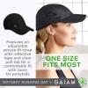 imageGaiam Womens Classic Fitness Running Hat  Ponytail Hats with QuickDry Sweatband for Hiking ampamp Summer Beach VacationBlack2
