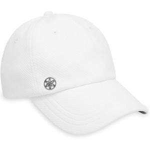 imageGaiam Womens Performance Fitness Hat with Sweat Band  Ponytail Ball Cap for Baseball Yoga ampamp Outside ExerciseWhite