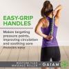 imageGaiam Restore Massage Stick Roller  18 Inch Muscle Massager with Soft Massaging Rings for Full Body Pain Relief Myofascial Release Trigger Points on Legs Arms Back