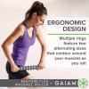 imageGaiam Restore Massage Stick Roller  18 Inch Muscle Massager with Soft Massaging Rings for Full Body Pain Relief Myofascial Release Trigger Points on Legs Arms Back