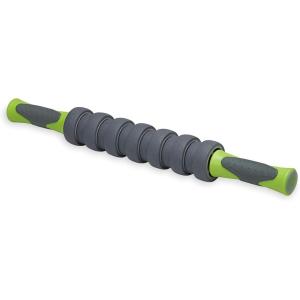 imageGaiam Restore Massage Stick Roller  18 Inch Muscle Massager with Soft Massaging Rings for Full Body Pain Relief Myofascial Release Trigger Points on Legs Arms Back