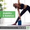 imageGaiam Essentials Yoga Brick  Sold as Single Block  EVA Foam Block Accessories for Yoga Meditation Pilates Stretching Navy