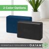 imageGaiam Essentials Yoga Brick  Sold as Single Block  EVA Foam Block Accessories for Yoga Meditation Pilates Stretching Navy