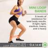 imageGaiam Restore Mini Resistance Loop Bands  5 Pack Booty Bands with 5 Resistance Levels  Loop Resistance Bands for Exercise and Rehab  Includes Guide and Carry Bag
