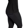 imageGaiam Womens Restore Rib Mix TShirt Relaxed Fit Lightweight Heathered Material HighLow HemBlack Tap Shoe