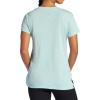 imageGaiam Womens Restore Rib Mix TShirt Relaxed Fit Lightweight Heathered Material HighLow HemBlue Haze