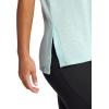 imageGaiam Womens Restore Rib Mix TShirt Relaxed Fit Lightweight Heathered Material HighLow HemBlue Haze