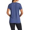imageGaiam Womens Restore Rib Mix TShirt Relaxed Fit Lightweight Heathered Material HighLow HemBlue Indigo