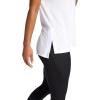 imageGaiam Womens Restore Rib Mix TShirt Relaxed Fit Lightweight Heathered Material HighLow HemBright White