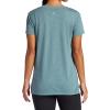 imageGaiam Womens Restore Rib Mix TShirt Relaxed Fit Lightweight Heathered Material HighLow HemGoblin Blue