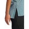 imageGaiam Womens Restore Rib Mix TShirt Relaxed Fit Lightweight Heathered Material HighLow HemGoblin Blue