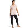 imageGaiam Womens Restore Rib Mix TShirt Relaxed Fit Lightweight Heathered Material HighLow HemMushroom