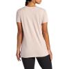 imageGaiam Womens Restore Rib Mix TShirt Relaxed Fit Lightweight Heathered Material HighLow HemMushroom