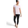 imageGaiam Womens Restore Rib Mix TShirt Relaxed Fit Lightweight Heathered Material HighLow HemOrchid Hush
