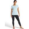 imageGaiam Womens Restore Rib Mix TShirt Relaxed Fit Lightweight Heathered Material HighLow HemSlate