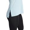 imageGaiam Womens Restore Rib Mix TShirt Relaxed Fit Lightweight Heathered Material HighLow HemSlate