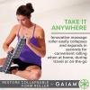 imageGaiam Restore Foam Roller  Collapsible Travel Massage Roller  HeavyDuty Folding Muscle Roller Comes Apart for Easy Storage ampamp OnTheGo Use  13quot L x 5quot D GreyBlack