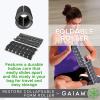 imageGaiam Restore Foam Roller  Collapsible Travel Massage Roller  HeavyDuty Folding Muscle Roller Comes Apart for Easy Storage ampamp OnTheGo Use  13quot L x 5quot D GreyBlack