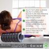imageGaiam Restore Foam Roller  Collapsible Travel Massage Roller  HeavyDuty Folding Muscle Roller Comes Apart for Easy Storage ampamp OnTheGo Use  13quot L x 5quot D GreyBlack
