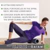 imageGaiam Restore Foam Roller  Concave Firm Density Textured Muscle Massage Roller for Back ampamp Shoulders