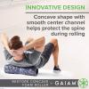 imageGaiam Restore Foam Roller  Concave Firm Density Textured Muscle Massage Roller for Back ampamp Shoulders