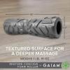 imageGaiam Restore Foam Roller  Concave Firm Density Textured Muscle Massage Roller for Back ampamp Shoulders