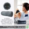 imageGaiam Restore Vibrating Foam Roller 12 Inch 5 Speed Vibration Therapy Muscle Recovery Massager  SemiFirm Density Rechargeable Deep Tissue Trigger Point Tread  Includes Massage Guide