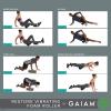 imageGaiam Restore Vibrating Foam Roller 12 Inch 5 Speed Vibration Therapy Muscle Recovery Massager  SemiFirm Density Rechargeable Deep Tissue Trigger Point Tread  Includes Massage Guide
