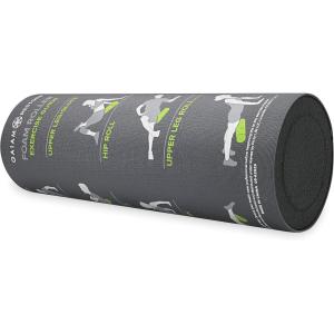 imageGaiam Restore Foam Roller with SelfGuided Exercise Illustrations Printed on Massage Roller 18 Inch