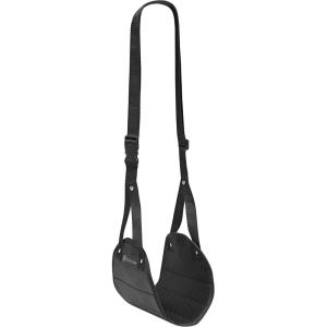 imageGaiam Restore Foot Hammock  Adjustable Travel Accessories Portable Memory Foam Footrest for Airplane Under Desk OfficeHome  Prevents Leg Fatigue ampamp Increases Circulation Black