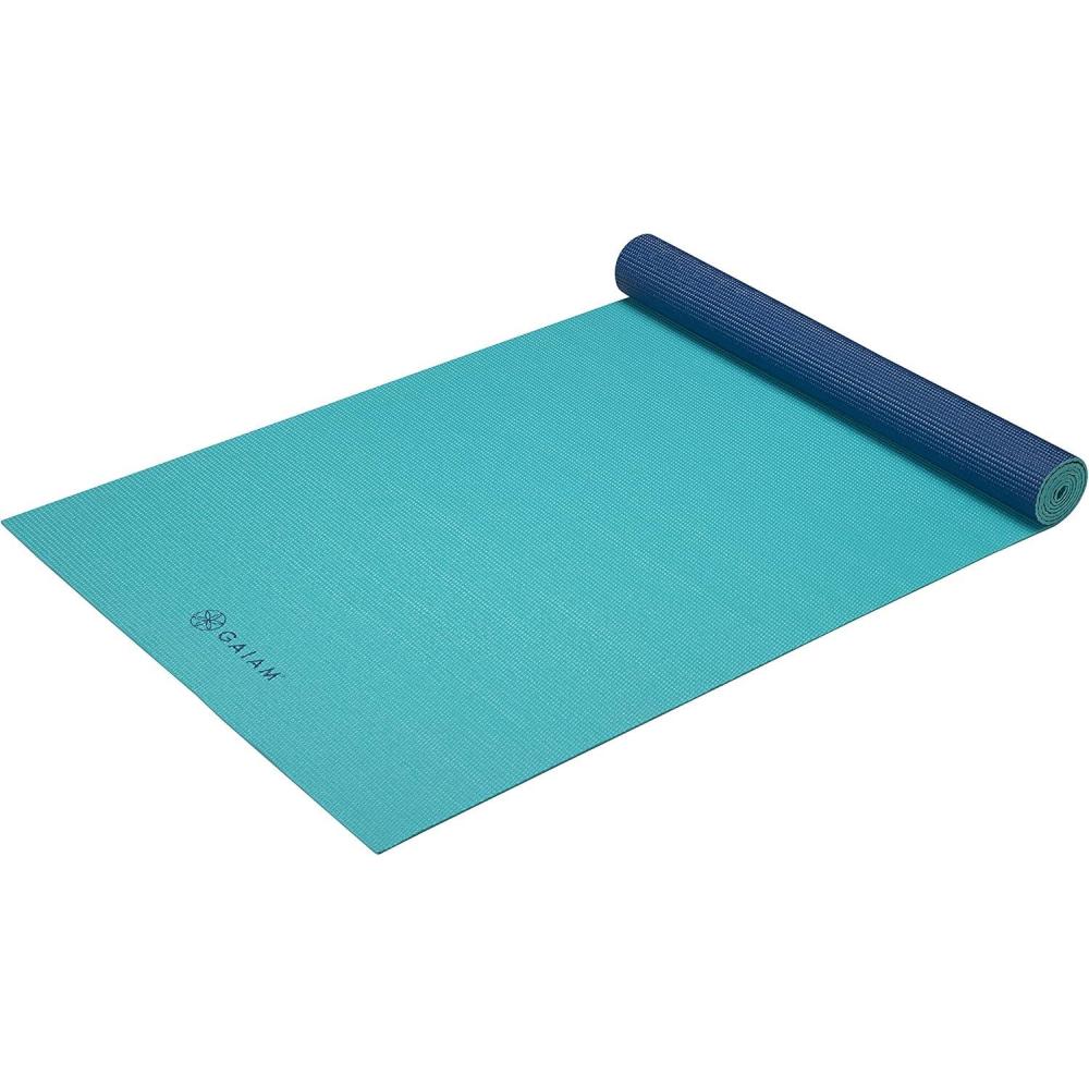 imageGaiam Solid Color Yoga Mat Non Slip Exercise ampamp Fitness Mat for All Types of Yoga Pilates ampamp Floor ExercisesOpen Sea