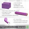 imageGaiam Essentials Yoga Mat Set for Beginners  Kit Includes Premium Yoga Mat 72Long x 24W x 6mm Thick with Yoga Mat Carrier Sling Yoga Block 2 Pack 6ft Yoga Strap Hot Yoga Towel