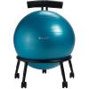imageGaiam CustomFit Balance Ball Chair  Exercise Stability Ball Adjustable Desk Chair for Home or Office with 55cm Yoga Ball Air Pump Exercise Guide and Satisfaction GuaranteeBlue