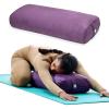 imageGaiam Round Yoga Bolster Pillow Soft Meditation Cushion for Yoga Massage and Back Support Breathable Cotton Fill Zippered Microfiber Cover EasyCarry Handle Machine WashablePurple