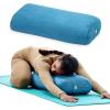 imageGaiam Round Yoga Bolster Pillow Soft Meditation Cushion for Yoga Massage and Back Support Breathable Cotton Fill Zippered Microfiber Cover EasyCarry Handle Machine WashableTeal